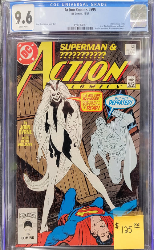 Action Comics #595 - 1st Appearance of the Silver Banshee - CGC 9.6