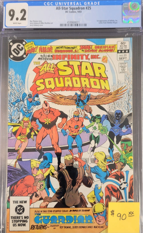 All Star Squadron #25 - First Appearance of Infinity Inc. - GCG 9.2
