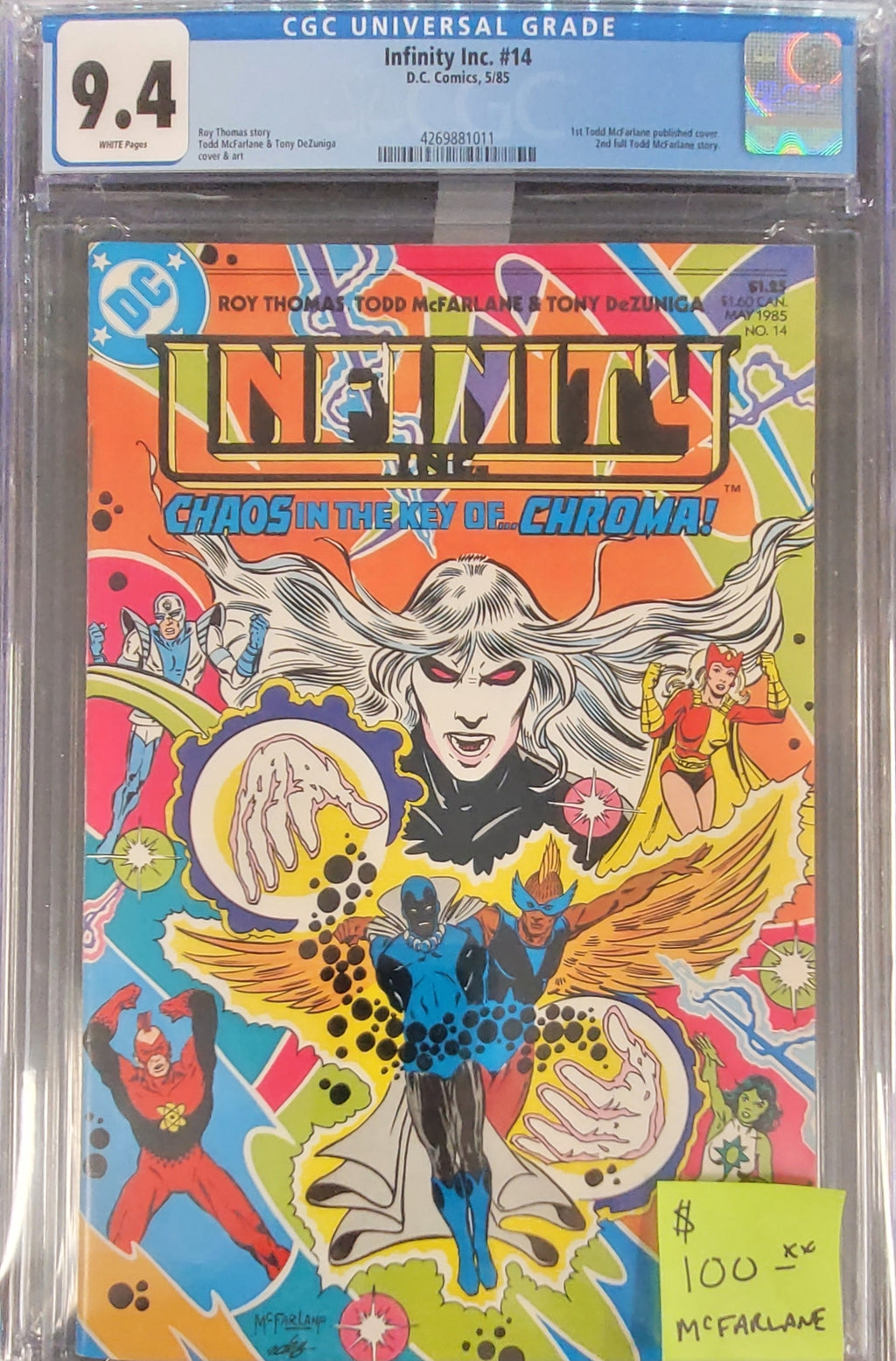 Infinity #14 - First Todd McFarlane Published Cover - CGC 9.4