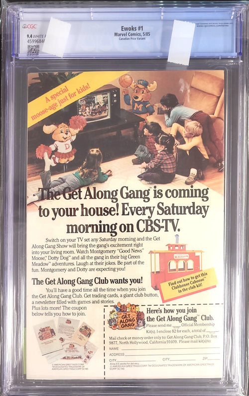 Ewoks #1 - Canadian Price Variant - CGC 9.4